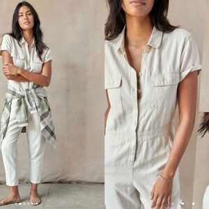Outerknown Cream Jumpsuit